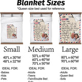 Personalized Fathers Day Blankets Gifts for Dad, Personalized Blanket to My Dad Gifts from Daughter Son, Letter Warm Soft Throw Blankets, Personalised Dad Gifts for Fathers Day