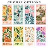 Personalized Retro Beach Towel with Name,Groovy Vibes Beach,Retro Floral Towel,Pool Towel,Bachelorette Party,Vacation Gift,Summer Trip Towel