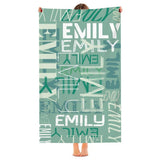 Personalized Beach Towel with Name, Custom Summer Beach Gift for Family & Friends Trip, Custom Name Gift for Family Vacation, Birthday, Kids and Adults