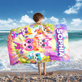Cute Personalized Beach Towel for Kids and Adults
