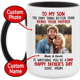 Personalized Mug with Photo and Text - Funny Fathers Day Gifts, Birthday, Anniversary