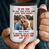 Personalized Mug with Photo and Text - Funny Fathers Day Gifts, Birthday, Anniversary