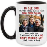Personalized Mug with Photo and Text - Funny Fathers Day Gifts, Birthday, Anniversary