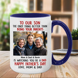 Personalized Mug with Photo and Text - Funny Fathers Day Gifts, Birthday, Anniversary