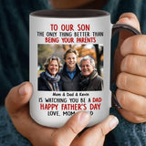 Personalized Mug with Photo and Text - Funny Fathers Day Gifts, Birthday, Anniversary