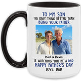 Personalized Mug with Photo and Text - Funny Fathers Day Gifts, Birthday, Anniversary