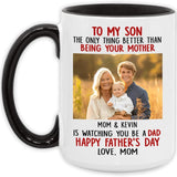 Personalized Mug with Photo and Text - Funny Fathers Day Gifts, Birthday, Anniversary