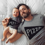 Family Matching Shirt - Pizza Lover Handmade Graphic Tees, Dad Gift for Him from kids, Family Photo Outfit