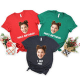 Funny Birthday Shirt, Birthday Photo Shirts, Matching Birthday Party Group Shirt, Custom Face Birthday Shirt, Custom Photo Shirt, Face Shirt