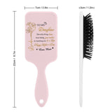Personalized Birth Month Flower Hair Brush with Name, Customizable Hair Combs for Daughter, Daughter-in-law, Unqiue Gifts for First Mother's Day, Birthday, Mother's Day, Christmas