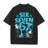Funny 67 Six Seven Meme Shirt, 6-7 Italian Brainrot Shirt, Funny Retro Graphic Top, Cool Gamer Style T-Shirt, Playful Streetwear Gift