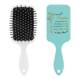 Personalized Birth Month Flower Hair Brush with Name, Customizable Hair Combs for Daughter, Daughter-in-law, Unqiue Gifts for First Mother's Day, Birthday, Mother's Day, Christmas