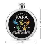 Custom Flask For Dad, To Dad From The Reasons You Drink, Father's Day Gift, Gift For Grandpa, Funny Dad Gift