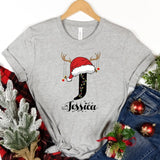 Family Christmas Name Shirt, Monogrammed Family Christmas Shirt, Personalized Christmas Family T-Shirt, Custom Christmas Shirt With Name