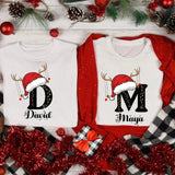 Family Christmas Name Shirt, Monogrammed Family Christmas Shirt, Personalized Christmas Family T-Shirt, Custom Christmas Shirt With Name