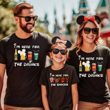 Disney Shirt, I'm Here For The Snacks, I am Here For The Drinks, Family Shirt, Disneyworld Vacation T-shirt, Disney Epcot Shirt, Disney Beer