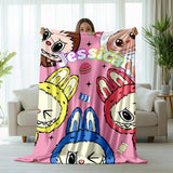 Kawaii Labu Inspired Blanket - Gift For Labu Fans Harajuku Style Animal Blanket