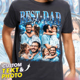 Unisex Personalized T-Shirt with Photo and Text - Unique Gift for Father's Day, Birthday, Mother's Day, Christmas