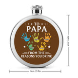 Custom Flask For Dad, To Dad From The Reasons You Drink, Father's Day Gift, Gift For Grandpa, Funny Dad Gift