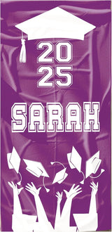 Personalized Graduation Beach Towel, Custom Name & Year Towel for Class of 2025, Senior Graduation Gift for Her or Him, Unique Grad Pool Towel