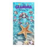 Personalized Beach Towel with Kids Name for Grandma, Mama, Dad, Grandpa