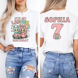 Custom Labubu Birthday Shirt, Personalized Labubu Birthday Gift, Custom Birthday Shirt, Cute Birthday T-Shirt