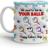 Personalized Mug with Kids Names for Dad, Husband - Funny Fathers Day Gifts, Birthday, Anniversary
