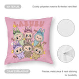 Kawaii Labubu Inspired Pillow Cover - Gift For Labu Fans Harajuku Style Pillow Case