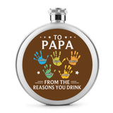 Custom Flask For Dad, To Dad From The Reasons You Drink, Father's Day Gift, Gift For Grandpa, Funny Dad Gift