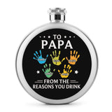 Custom Flask For Dad, To Dad From The Reasons You Drink, Father's Day Gift, Gift For Grandpa, Funny Dad Gift
