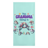Personalized Beach Towel with Kids Name for Grandma, Mama, Dad, Grandpa