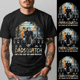 Like A Dad Just Way More Squatchy - Personalized Shirt with Kids Names - Customizable Gift for Dad, Grandpa