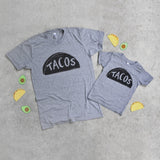 Family Matching Shirt - Taco Lover Handmade Graphic Tees, Dad Gift for Him from kids, Family Photo Outfit