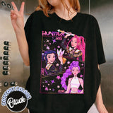 Kpop Demon Hunters T-Shirt Gift for Woman, Jinu Manga, Kpop Huntrix Shirt, Demon Hunter Merch, Kpop Saja Girls Fan Shirt