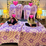 Personalized Blanket With Name, Super Soft Premium Fleece Blanket for Kids and Adults - Unique Gift for Birthday, Baby Shower, Christmas, House Warming, Valentine's day