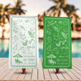 Personalized Bachelorette Beach Towel, Custom Location And Name Bachelorette Party Pool Towel, Bachelorette Trip Gift, Bride, Bridal Shower