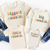 Big Cousin Retro Shirts, Biggest Cousin Shirt, Retro Cousin Shirt, Little Cousin Shirt, Littlest Cousin Shirt, Matching Cousin Shirts