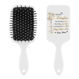 Personalized Birth Month Flower Hair Brush with Name, Customizable Hair Combs for Daughter, Daughter-in-law, Unqiue Gifts for First Mother's Day, Birthday, Mother's Day, Christmas