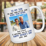 Personalized Mug with Photo and Text - Funny Fathers Day Gifts, Birthday, Anniversary