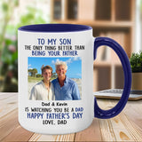 Personalized Mug with Photo and Text - Funny Fathers Day Gifts, Birthday, Anniversary