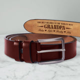 Personalized Leather Belt for Grandpa, Father's Day Gifts, Grandpa Father’s Day Gift, Unique Gift for Dad, Husband, Grandpa, From Grandkids