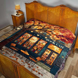 Personalized Name Throw Blanket for Book Lover , Literary Gift for Readers and Bookworms