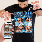 Unisex Personalized T-Shirt with Photo and Text - Unique Gift for Father's Day, Birthday, Mother's Day, Christmas