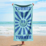 Personalized Beach Towel with Name, Custom Summer Beach Gift for Family & Friends Girls Trip, Custom Name Gift for Family Vacation, Birthday, Kids and Adults