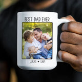 You're the World - Personalized Coffee Cup With Photo & Name for Dad Husband Son Grandson