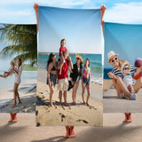 Personalized Beach Towel with Photo and Text