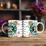 Kawaii Labubu Inspired Coffee Mug - Gift For Labu Fans Harajuku Style Coffee Mug