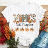 Personalized Grandma Shirt, Custom Nickname Grandma Nana Mimi Shirt for Autumn, Grandma shirt with Grandkids Names, Fall Halloween Shirt