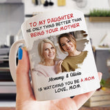 To My Daughter Personalized Mug with Photo - Unique Mother Daughter Gifts