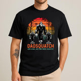 Like A Dad Just Way More Squatchy - Personalized Shirt with Kids Names - Customizable Gift for Dad, Grandpa